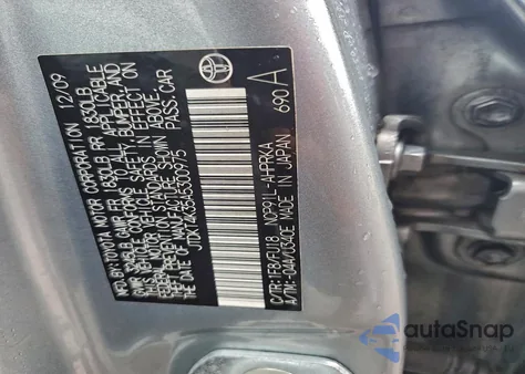 2010 Toyota Yaris from USA, damaged, VIN JTDKT4K35A5300975